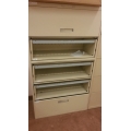 5-Drawer Beige Lateral Flip-Front File Cabinet