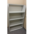 White 4-Shelves Bookcase Bookshelf