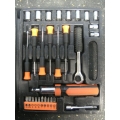 30 Piece Set of Socket Wrenches - Screwdrivers - Screw Bits
