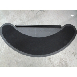 Black Corner Surface Desk Extender Bean Unit Felt Under side