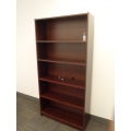 Tall Cherry Bookcase Bookshelf 5-Shelves 36x12x72"