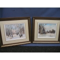 Lot of 2 Paintings Glenmore Park by Fanny Fynebuik