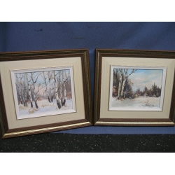 Lot of 2 Paintings Glenmore Park by Fanny Fynebuik