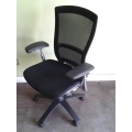 Knoll Life Swivel Black & Aluminum Office Chair With Arms