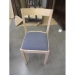 Blonde Maple Wood Blue Cloth Guest Chair, Ikea Style