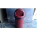 Red Rubbermaid Garbage Bin Single-Door Domed Receptacles