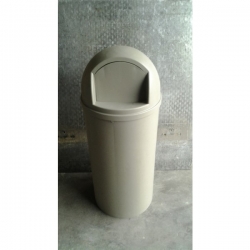 Grey Rubbermaid Garbage Bin Single-Door Domed Receptacles