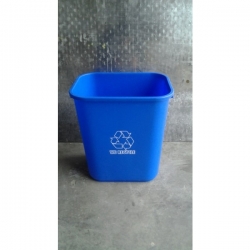 Small Office Blue Garbage / Recycle Bin