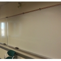119" x 48" Magnetic Whiteboard w Chrome Border & Bottom Tray