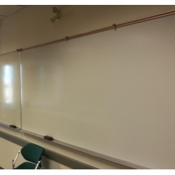 119" x 48" Magnetic Whiteboard w Chrome Border & Bottom Tray