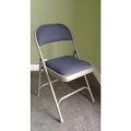 Steel Folding Chair w/ Padded Seat 18"  Height