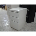 3 Drawer Beige Lockable Pedestal Box Cabinet