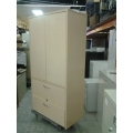 Wood 2 Door 2 Drawer Lockable Cabinet 37" x 19" x 72"