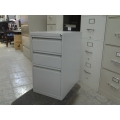 3 Drawer Grey Lockable Pedestal Box Cabinet
