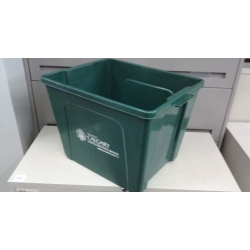 Green Stacking Garbage / Recycle Bins 20 x 16.5 x 15.5