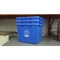 Blue Stacking Recycle Bin