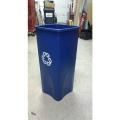Blue Rubbermaid Recycle Garbage Bin Single 31" Tall