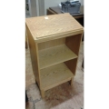 Wood Maple Podium w/ 2 Adjustable Shelves
