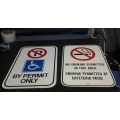 Permitted / Non - Permitted Street Signs Handicap