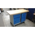 Butcher Block ESD Compliant Rolling Work Table