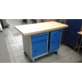 Butcher Block ESD Compliant Rolling Work Table