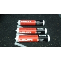 Lot of 3 Hilti FS-One Firestop Sealant 300Ml Tubes
