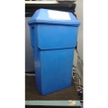 Tall Blue Paper Recycle Bin