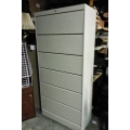 6-Drawer Tab Flip Front File Cabinet - Locking 36" x 17" x 78"