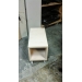Light Maple Wood Shelving Occasional Table w grey Legs