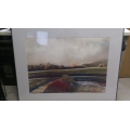 40 inch x 32 inch scenic railway Art Work with frame