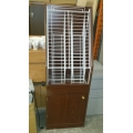 Dark Oak Leaflet pamphlet Display Cupboard 21x15x60"