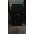 Global 2 Drawer Black Filing Cabinet