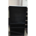 5 Shelf Black Bookcase Grey Top 11 1/2 x 37 x 72