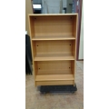 3 Shelves Light Brown Bookcase Shelf unit  33 x 16 1/2 x 54 1/2