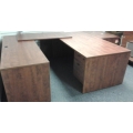 Heartwood Autumn Maple Desk C-Suite, Knee Space Credenza