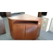 Cherry Brown tone Wooden Corner enclosed Shelving Storage unit