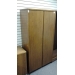 Enclosed Shelf Dark Brown Bookcase 4 Shelves