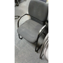 Black Steelcase Guest Chair With Arms