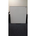 White Board magnetic with Black Border and Tray 48 x 48