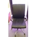 Black Executive Leather Rolling Task Chair w Arms