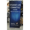 Classic Roll Up Trade Show Devry Display Stand w Case