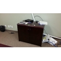 Dark Brown Enclosed 2 Door Storage Side Cabinet Dark Brown Enclosed 2 Door Storage Side Cabinet
