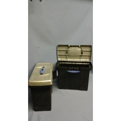 Lot of 2 Rubbermaid Portable Stackable Personal File Keeper Case Lot of 2 Rubbermaid Portable Stackable Personal File Keeper Case