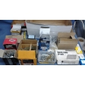 Lot of Assorted Nuts, Bolts, Screws,Nails, Clips and Door Hinges