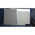 Whiteboard / Grey Pin Board Like Cork Combo 36 x 24 w Tray