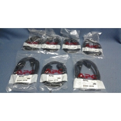 Lot of 7 APC Power Adapter Cord IEC320C-14 to NEMA 5-15R