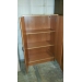 Brown Wood 2-Door Enclosed Storage Cabinet 2 Shelves
