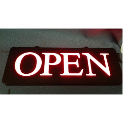Newon Sign 3656 Lighted Sign " Open" Horizontal 13-1/4in