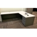 Herman Miller Grey base with Cream Top L Suite Desk 72x90x29