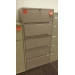 5 Drawer Taupe Flip Lateral File Cabinet 30x18x64.5 Keys
